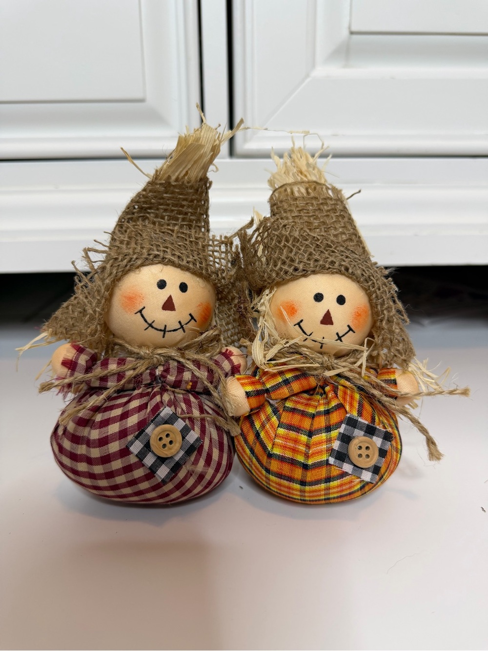 Hobby Lobby Fall Scarecrow Shelf Sitters – Set of 2